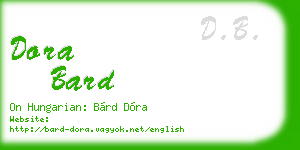 dora bard business card